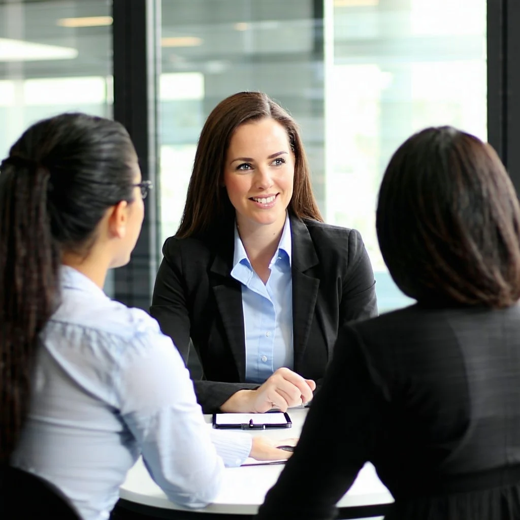 business professional with clients-3